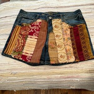 Boho patchwork DENIM shorts